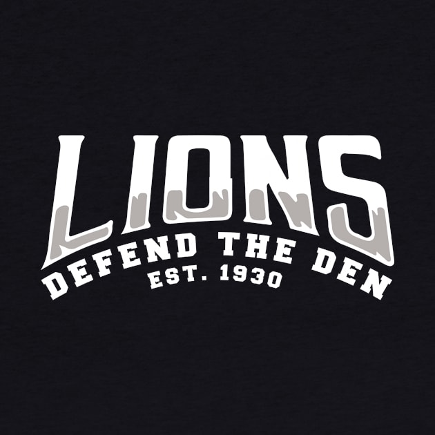 Lions 1930 Defend by White Name